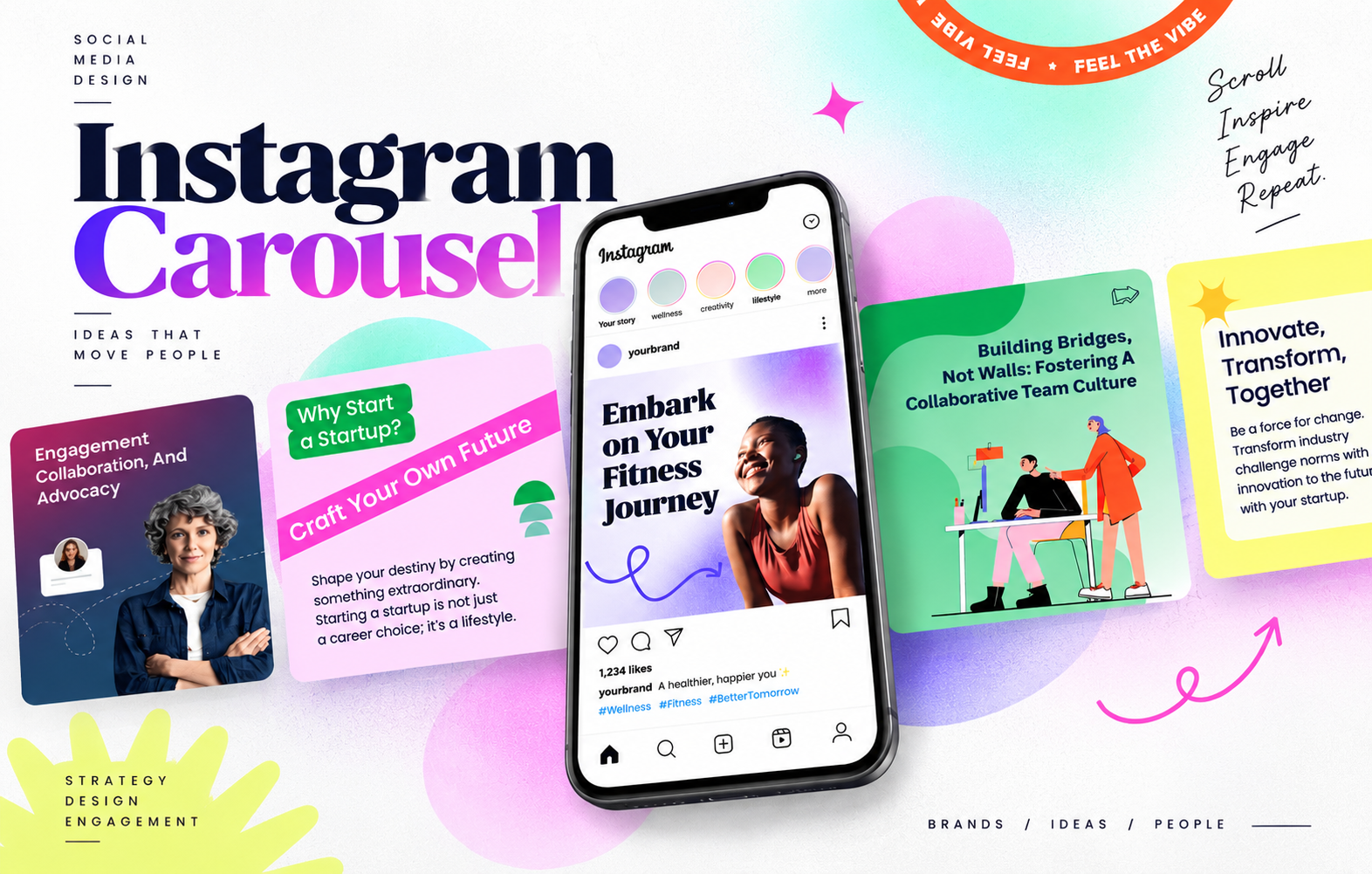 Instagram Carousel Post Design