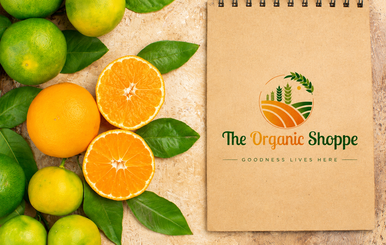 Logo and Branding Kit for The Organic Shoppe